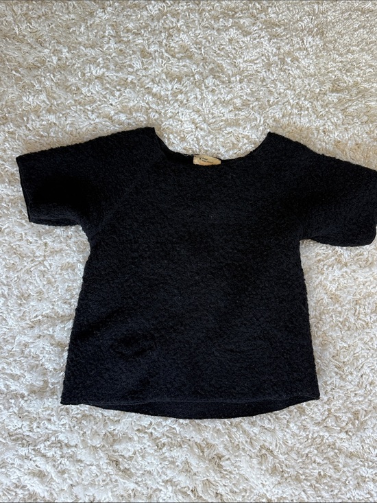 Isabel Marant Sweaters - Isabel Marant Black Textured Crewneck Sweater Tee